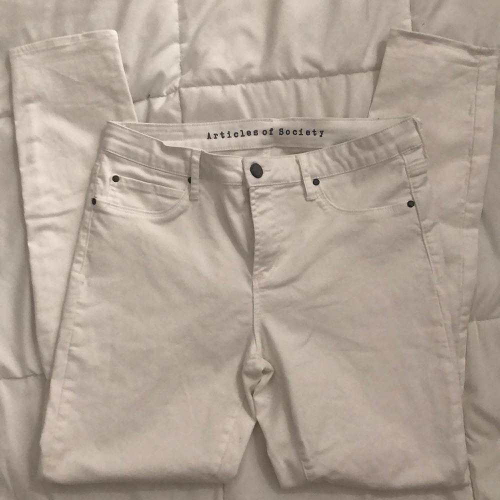 Articles of Society White Jeans